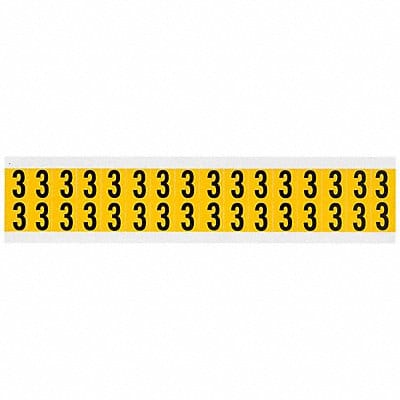 Number Label 3 3/4in.Hx9/16in.W Vinyl