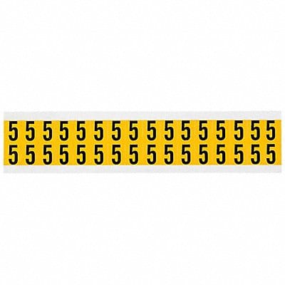 Number Label 5 3/4in.Hx9/16in.W Vinyl