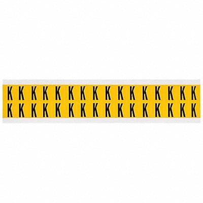 Letter Label K 3/4in.Hx9/16in.W Vinyl