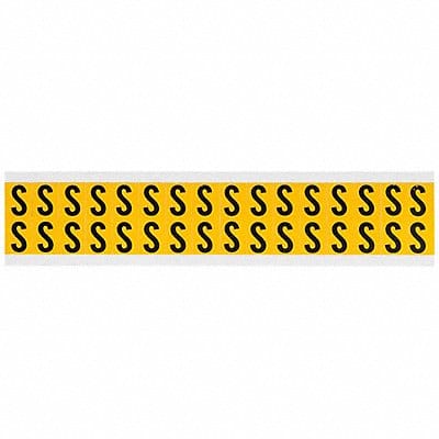 Letter Label S 3/4in.Hx9/16in.W Vinyl