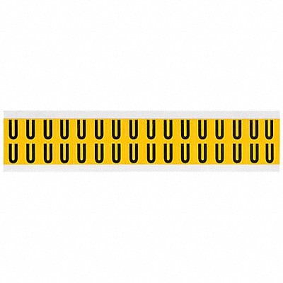 Letter Label U 3/4in.Hx9/16in.W Vinyl