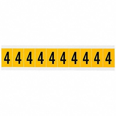 Number Label 4 1-1/2in.Hx7/8in.W Vinyl