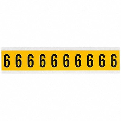 Number Label 6 1-1/2in.Hx7/8in.W Vinyl