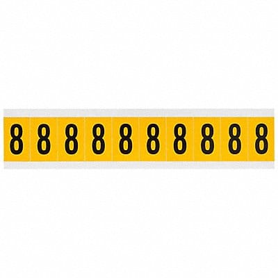 Number Label 8 1-1/2in.Hx7/8in.W Vinyl