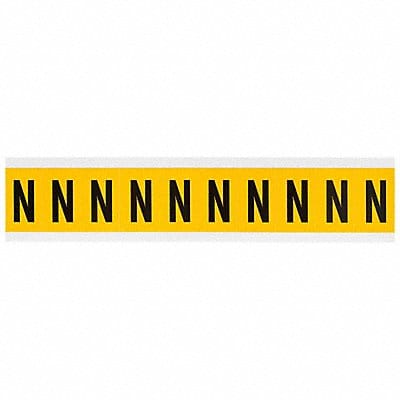 Letter Label N 1-1/2in.Hx7/8in.W Vinyl