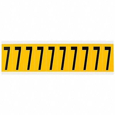 Number Label 7 2-1/4in.Hx7/8in.W Vinyl
