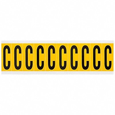 Letter Label C 2-1/4in.Hx7/8in.W