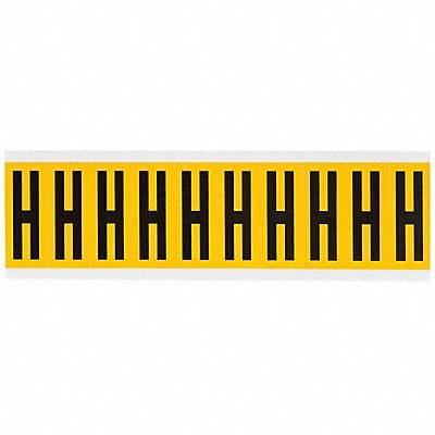 Letter Label H 2-1/4in.Hx7/8in.W