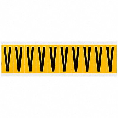 Letter Label V 2-1/4in.Hx7/8in.W Vinyl