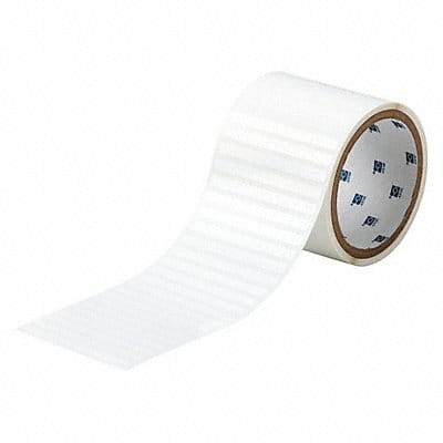 Label 1/4 in W Polyester White