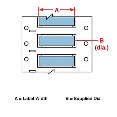 Wire Marking Sleeves 2 in W 0.851 in L