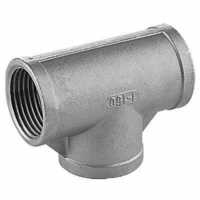 Tee 316 SS 1 1/4 in Pipe Size FNPT