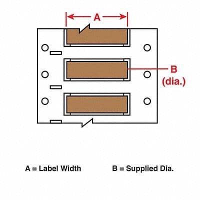 Wire Marking Sleeves 2 in W 0.335 in L