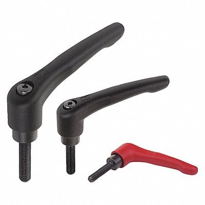 Handle Steel Adjustable M6x30 Black
