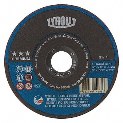 Cut-Off Wheel T1 6 x 7/8 46 Grit PK25
