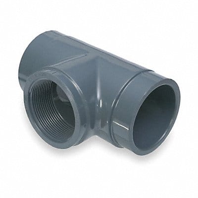 Tee 1/2 in Schedule 80 PVC Gray