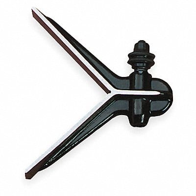 Center Head Cast Iron Wrinkle Finish