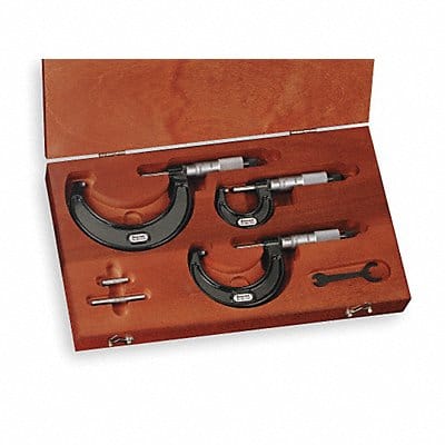 Micrometer Set 0 to 3 In 0.0001 In