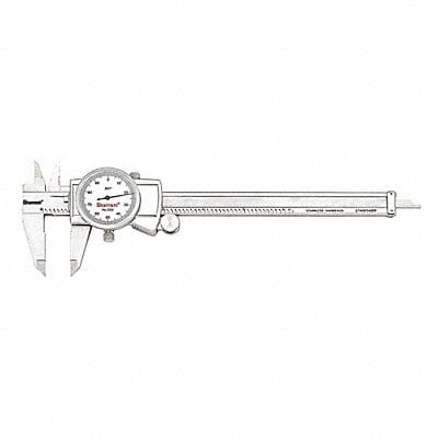 Dial Caliper w/Case 6 In White
