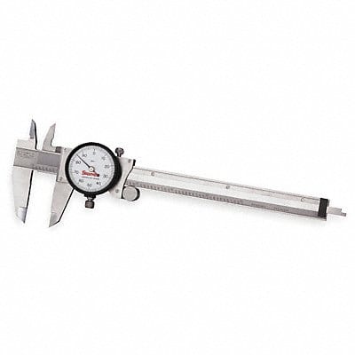 Dial Caliper w/Case 6 In/150mm White
