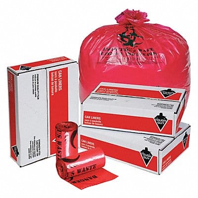 Biohazard Bags 15 gal Red PK200