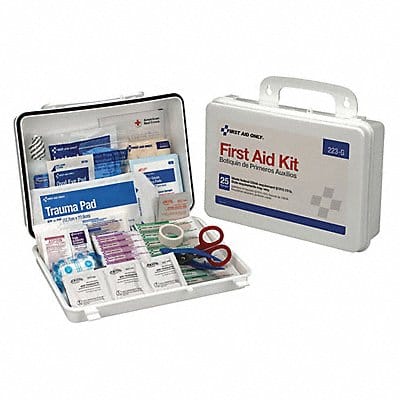 First Aid Kit Bulk White 25 People