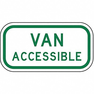 Van Accessible Parking Sign 6 x 12