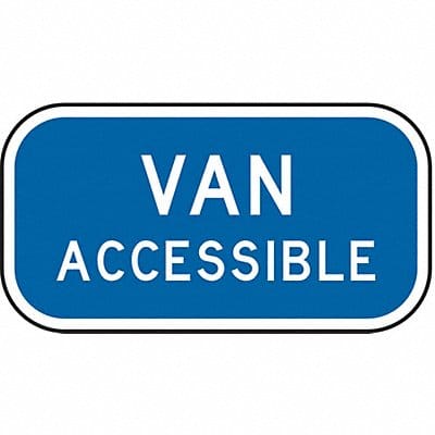 D9787 Van Accessible Parking Sign 6 x 12