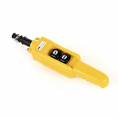 Pendant Station 2 Push Button NO Yellow