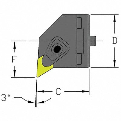 Indexable Cutting Head DNMG 1.5750