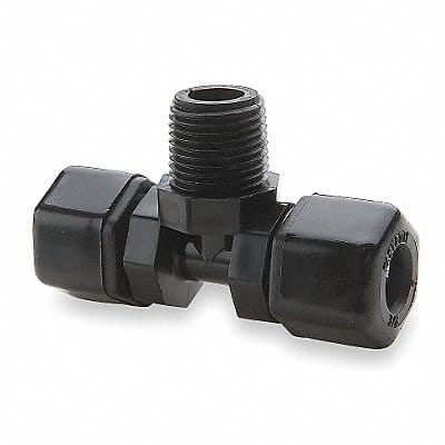 Branch Tee Poly CompxM 1/4Inx1/8In