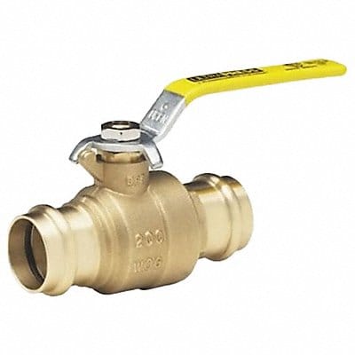 Ball Valve Brass 2-Piece 1in 200 psi