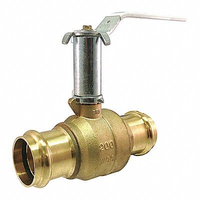 Ball Valve Brass 2-Piece 2in 200 psi
