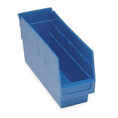 D5563 Shelf Bin Blue Polypropylene 6 in