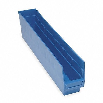 E5735 Shelf Bin Blue Polypropylene 6 in