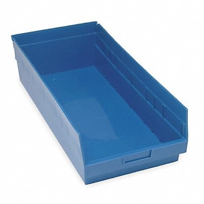 E5738 Shelf Bin Blue Polypropylene 6 in