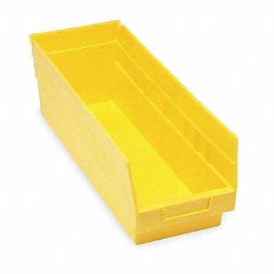 F9082 Shelf Bin Yellow Polypropylene 6 in