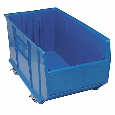 D5573 Mobile Bin Blue Polypropylene 17 1/2 in