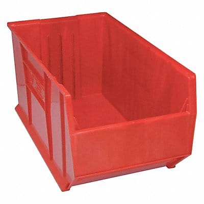 E6587 Bin Red Polypropylene 17 1/2 in