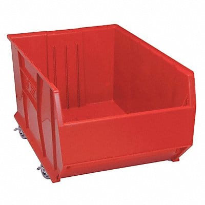 D5574 Mobile Bin Red Polypropylene 17 1/2 in