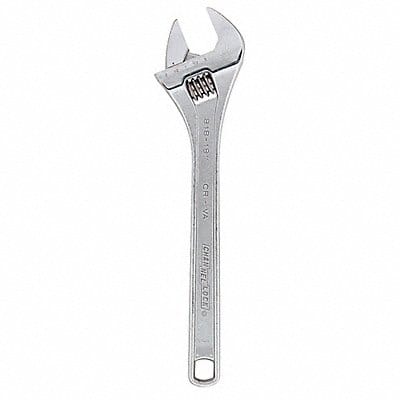 Adj. Wrench Steel Chrome Vanadium 18