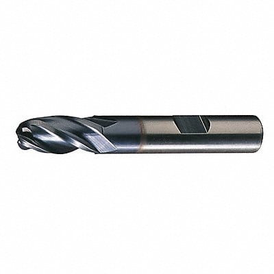 Ball End Mill Single End 3/8 HSS