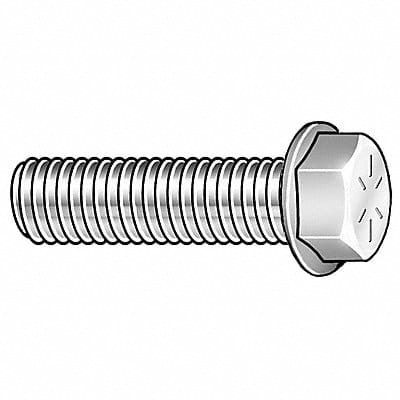 Flange Bolts Fastener L 1 1/4 in PK25