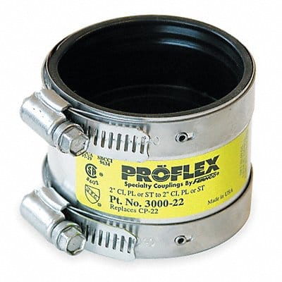 Coupling Neoprene 2 in For Pipe Size
