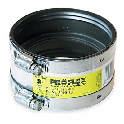 Coupling Neoprene 3 in For Pipe Size Coupling Neoprene 3 in For Pipe Size