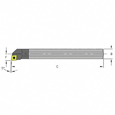 Indexable Boring Bar 0.1750 Carbide