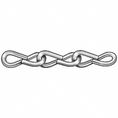 Jack Chain Single Zinc Sz 12 29 Lb 100Ft