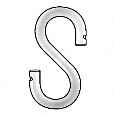 S Hook 1/2 in Opening 3-1/2 in PK5