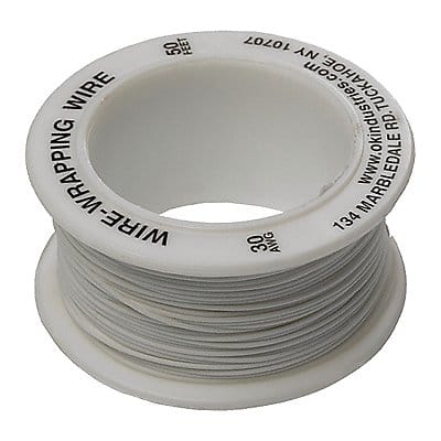Wire Wrapping Wire 30 AWG Wht 50ft