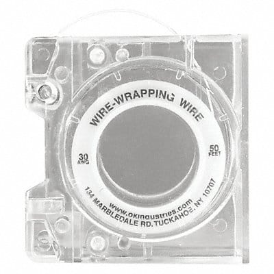 Wire Wrap Wire w/Disp 30 AWG Wht 50ft